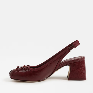 Diane Slingback Ballet Heel Chainti  Patent