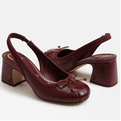 Diane Slingback Ballet Heel Chainti  Patent