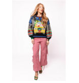 Queen of Sparkles Christmas Taxi NYC Sweatshirt