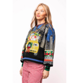 Queen of Sparkles Christmas Taxi NYC Sweatshirt