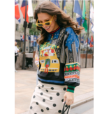 Queen of Sparkles Christmas Taxi NYC Sweatshirt