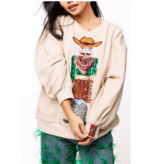 Queen of Sparkles Beige Cowboy Nutcracker Sweatshirt