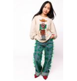 Queen of Sparkles Beige Cowboy Nutcracker Sweatshirt