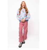 Queen of Sparkles Powder Blue Christmas Snow Globe Sweatshirt