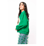 Queen of Sparkles Green Elf Spaghetti Sweatshirt