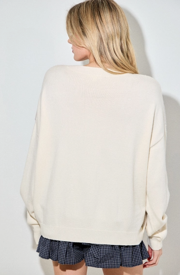 Cream Dachshund Sweater