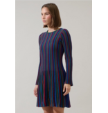 Sugar Lips Genesis Rainbow Stripe Knit Mini Dress