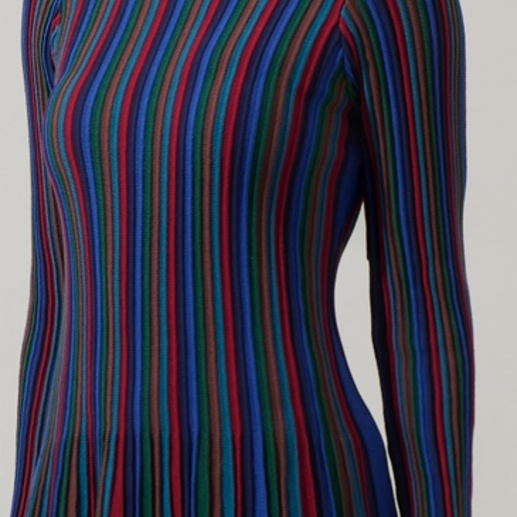 Sugar Lips Genesis Rainbow Stripe Knit Mini Dress