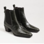 Sam Edelman Ashtyn Ankle Bootie Deep Olive Croco