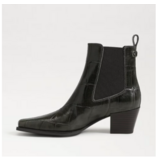 Sam Edelman Ashtyn Ankle Bootie Deep Olive Croco
