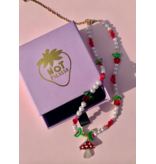 Mini Mushroom Beaded Necklace