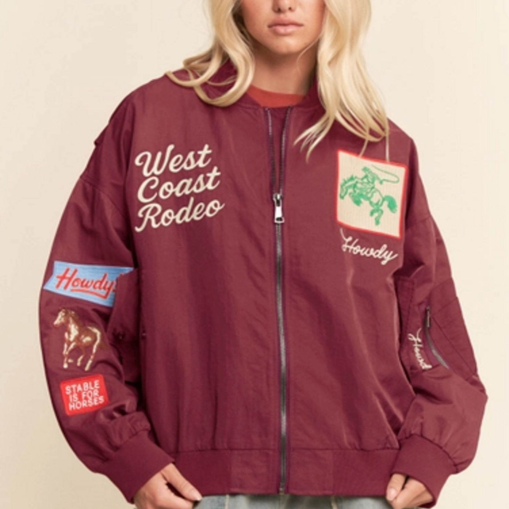 West Coast Rodeo Embroidered Bomber
