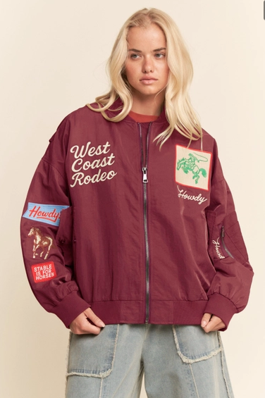 West Coast Rodeo Embroidered Bomber