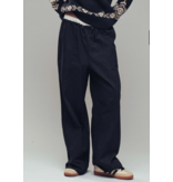 Drawstring Waist Wide-Leg Relaxed Pants