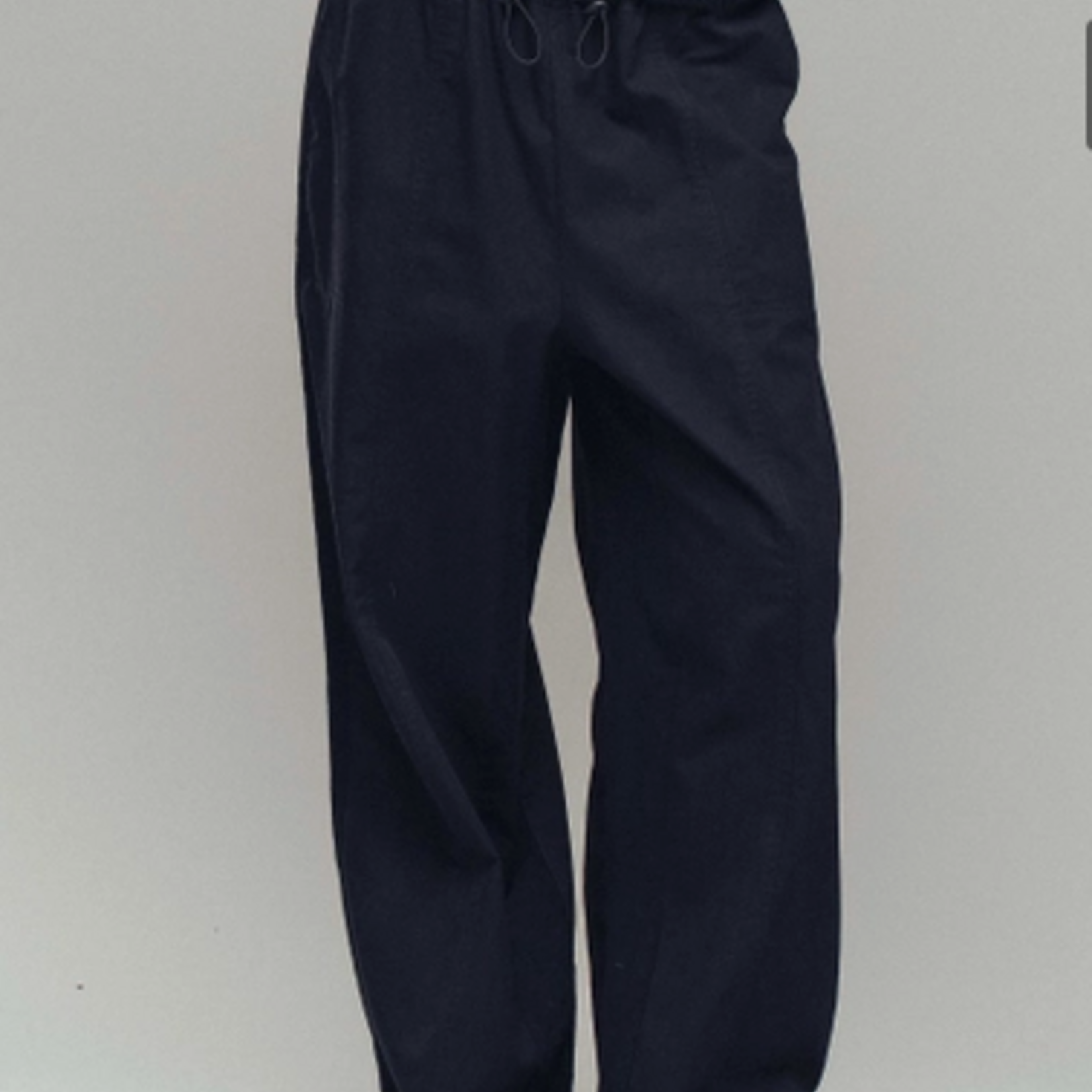 Drawstring Waist Wide-Leg Relaxed Pants