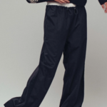 Drawstring Waist Wide-Leg Relaxed Pants