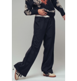 Drawstring Waist Wide-Leg Relaxed Pants