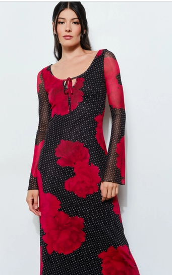 Shiloh Maxi Dress - Polkadot, Floral, Night Out