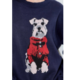 Navy Schnauzer Sweater