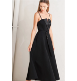 Black Tux Midi Dress