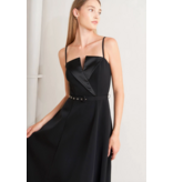 Black Tux Midi Dress
