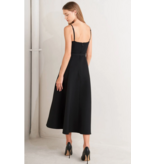 Black Tux Midi Dress