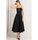Black Tux Midi Dress