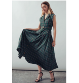 Holly Vintage Plaid Belted Classic Dress