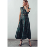 Holly Vintage Plaid Belted Classic Dress