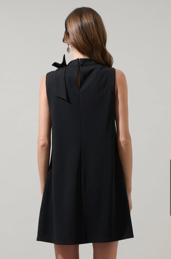 Sugar Lips Pamelda Bow Shift Mini Dress