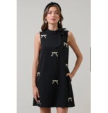 Sugar Lips Pamelda Bow Shift Mini Dress