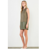 THML Janice Sleeveless Mixed Media Dress