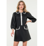 Chad Long Sleeve Textured Midi Dress