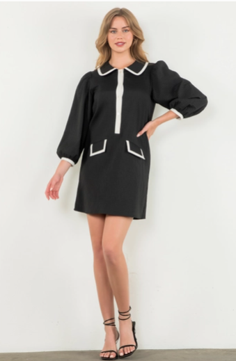 Chad Long Sleeve Textured Midi Dress