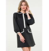Chad Long Sleeve Textured Midi Dress