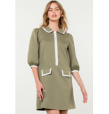 Chad Long Sleeve Textured Midi Dress