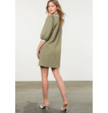 Chad Long Sleeve Textured Midi Dress