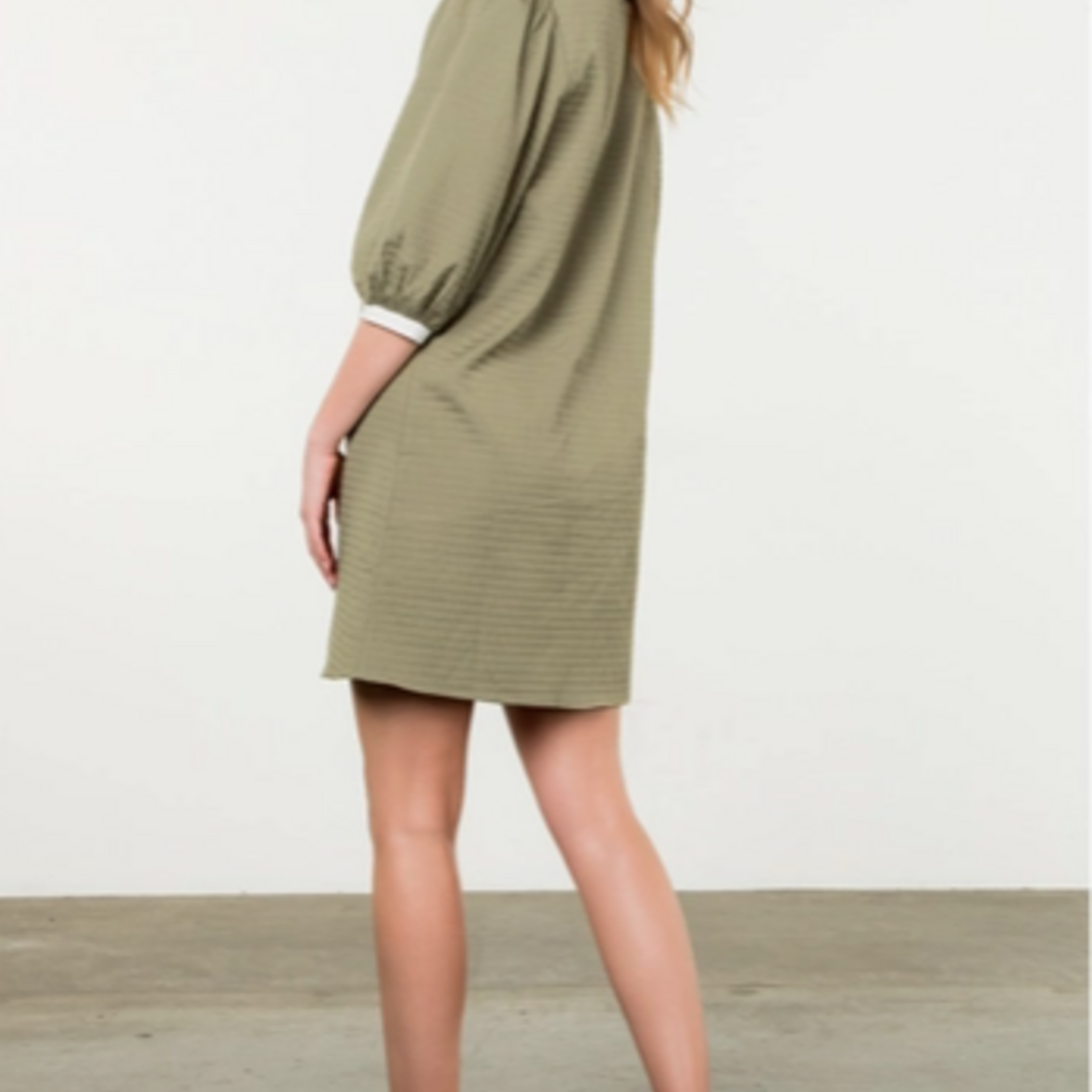 Chad Long Sleeve Textured Midi Dress