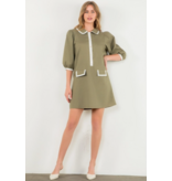 Chad Long Sleeve Textured Midi Dress