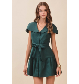 TCEC Huntress Scalloped Collar Dress