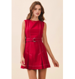 Nadia Contrast Topstitching Dress