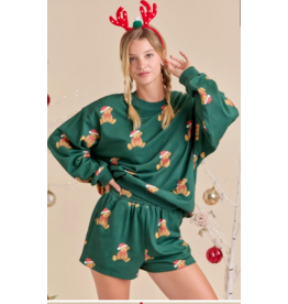 Santa Teddy Holiday Lounge Set