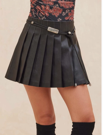 Zora Pleated Mini Skirt