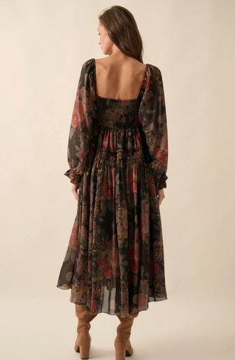 Rachel Floral Smocked Maxi Dress