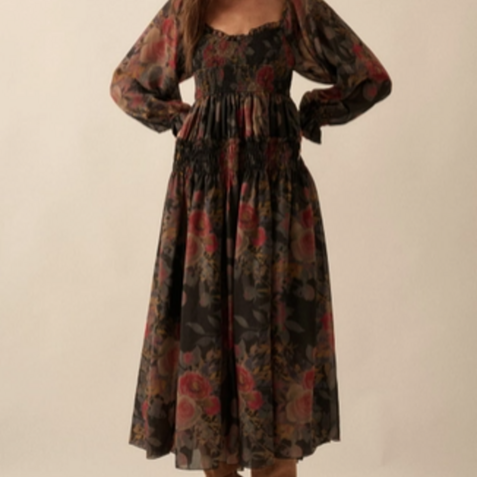 Rachel Floral Smocked Maxi Dress