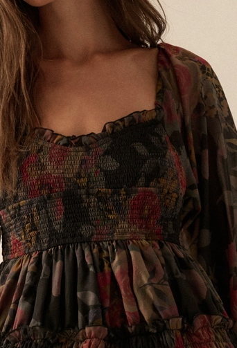 Rachel Floral Smocked Maxi Dress