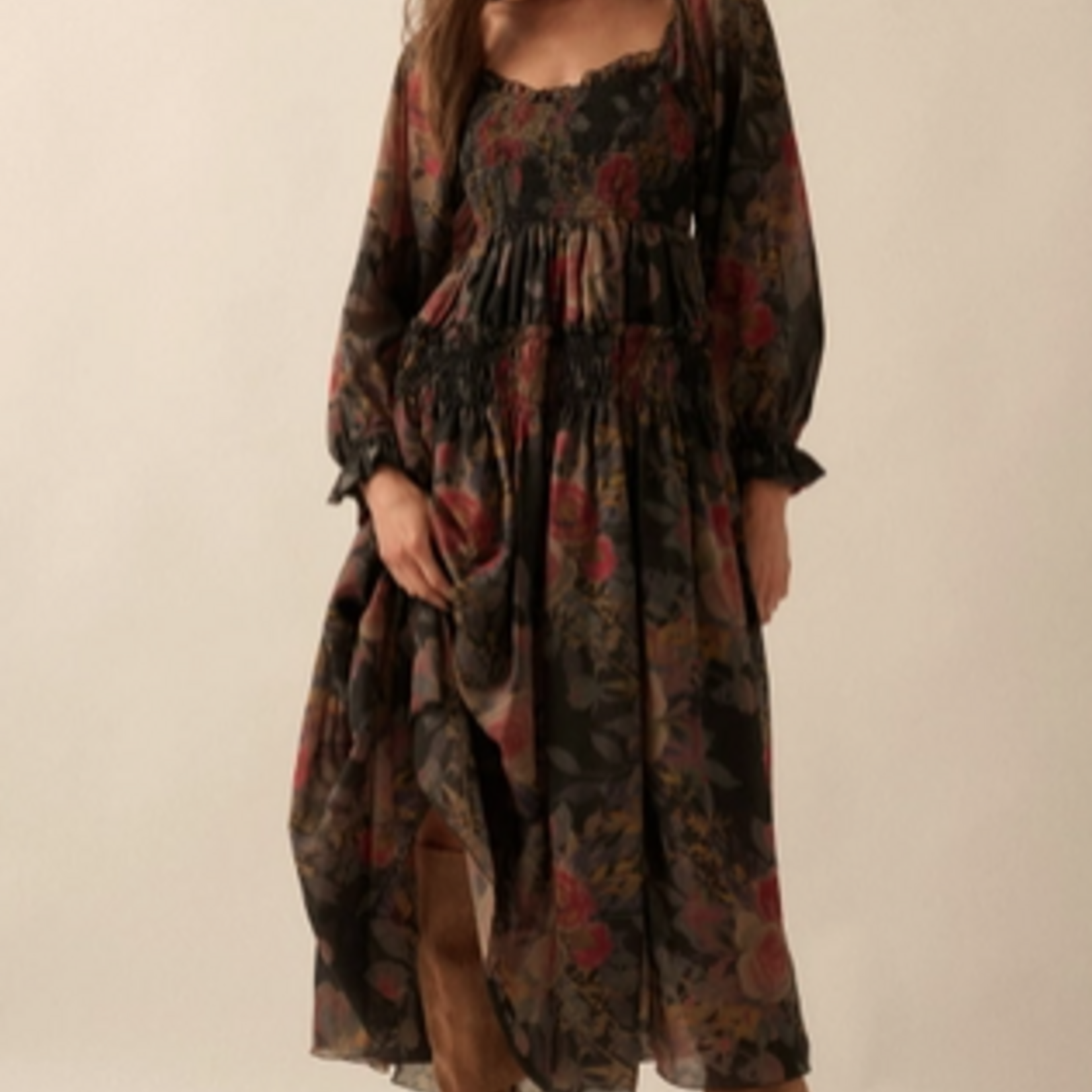 Rachel Floral Smocked Maxi Dress