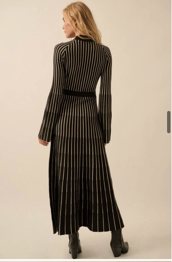 Harlow Striped Maxi Sweater Dress