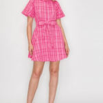 "Like it's Hard" Pink Boucle Mini Dress