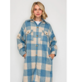 Serene Check Longline Coat